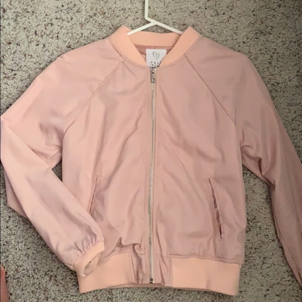 Pink bomber jacket